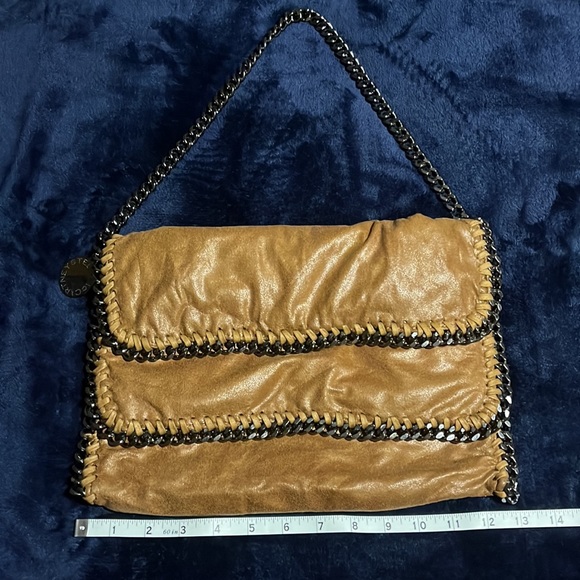 ๐ Stella McCartney Brown Suede Chain Purse- Falabella Shoulder Bag - Picture 5 of 9